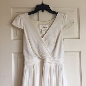 J. Crew Mirabelle silk chiffon ivory wedding dress